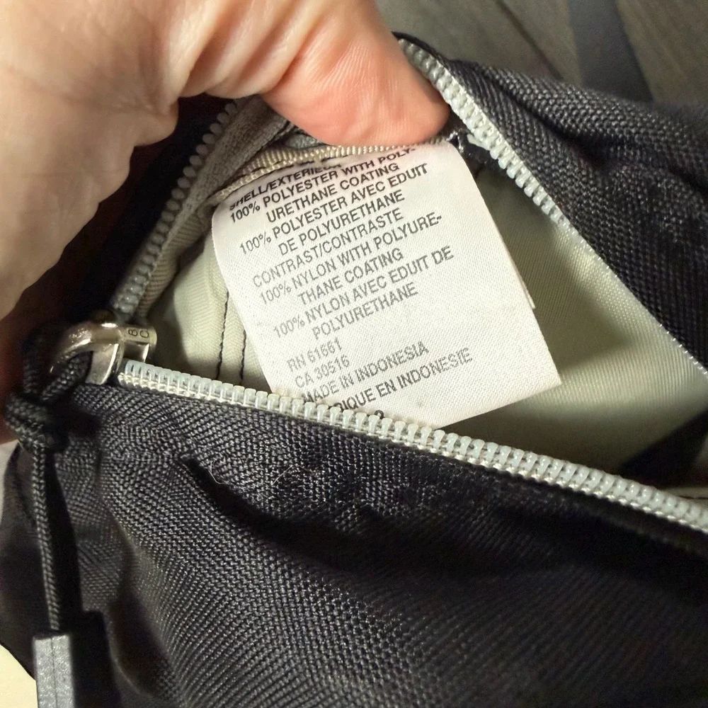 The North Face Black Lumbar Waist Pack Fanny Pack Crossbody Bag Multiple Pockets